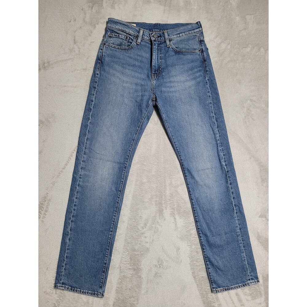 Levi's 505 Jeans Mens 30x32 Blue Light Wash Straight Zip Fly Denim Regular Fit